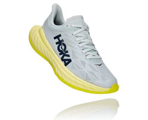 Hoka One One Dame Carbon X 2 Road Løpesko Blå Flower/Luminary Grønn Norge-04MEI